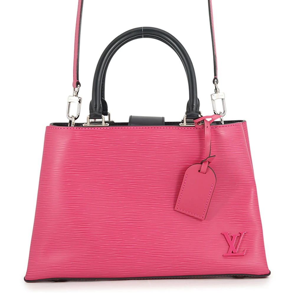 Louis Vuitton Epi Kleber Handbag Shoulder Black